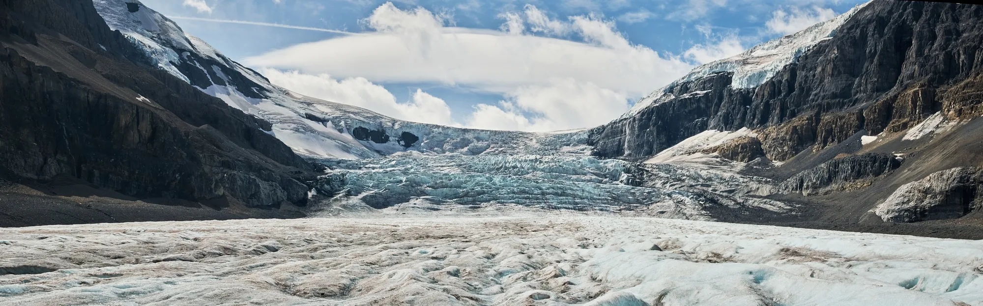 Athabasca Glacier panorama — Columbia Icefield, Jasper National Park, Alberta