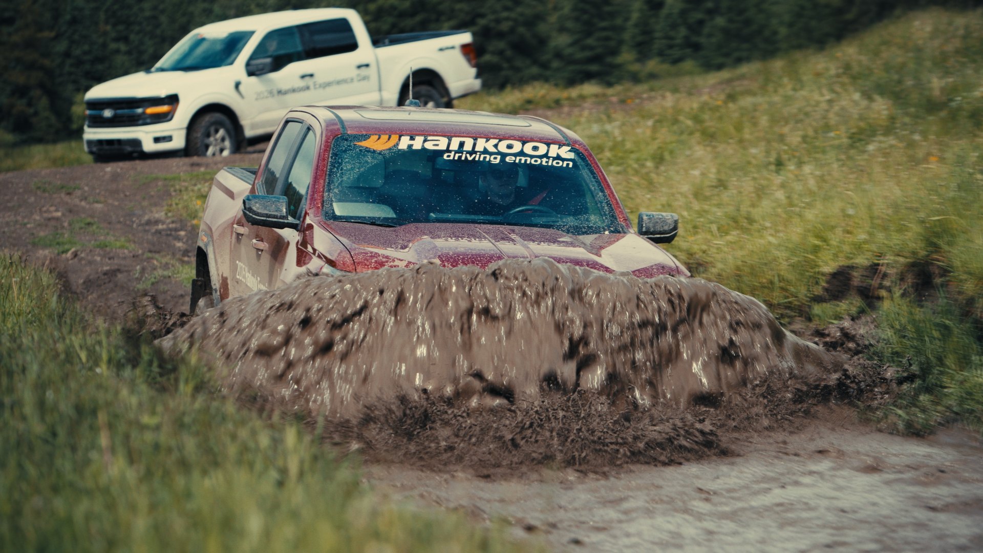 Truck in a mud bog — Hankook MT2 frame
