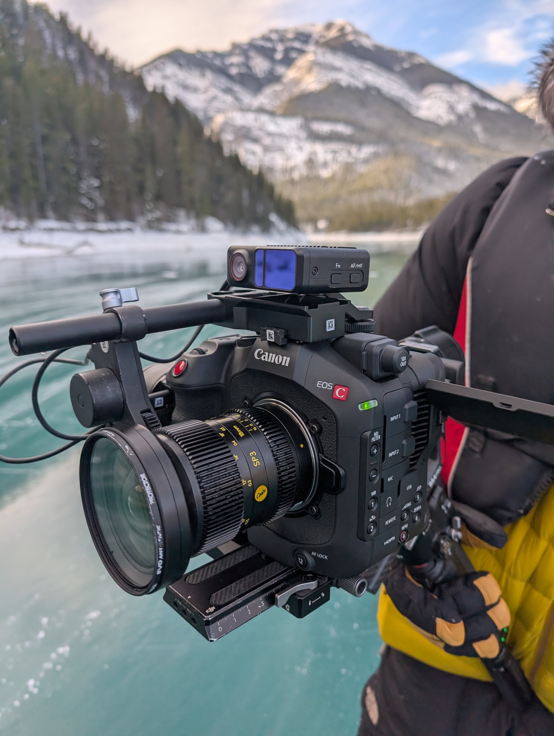 Canon C500 MKII with DZO Vespid lens on location — Wild Ice
