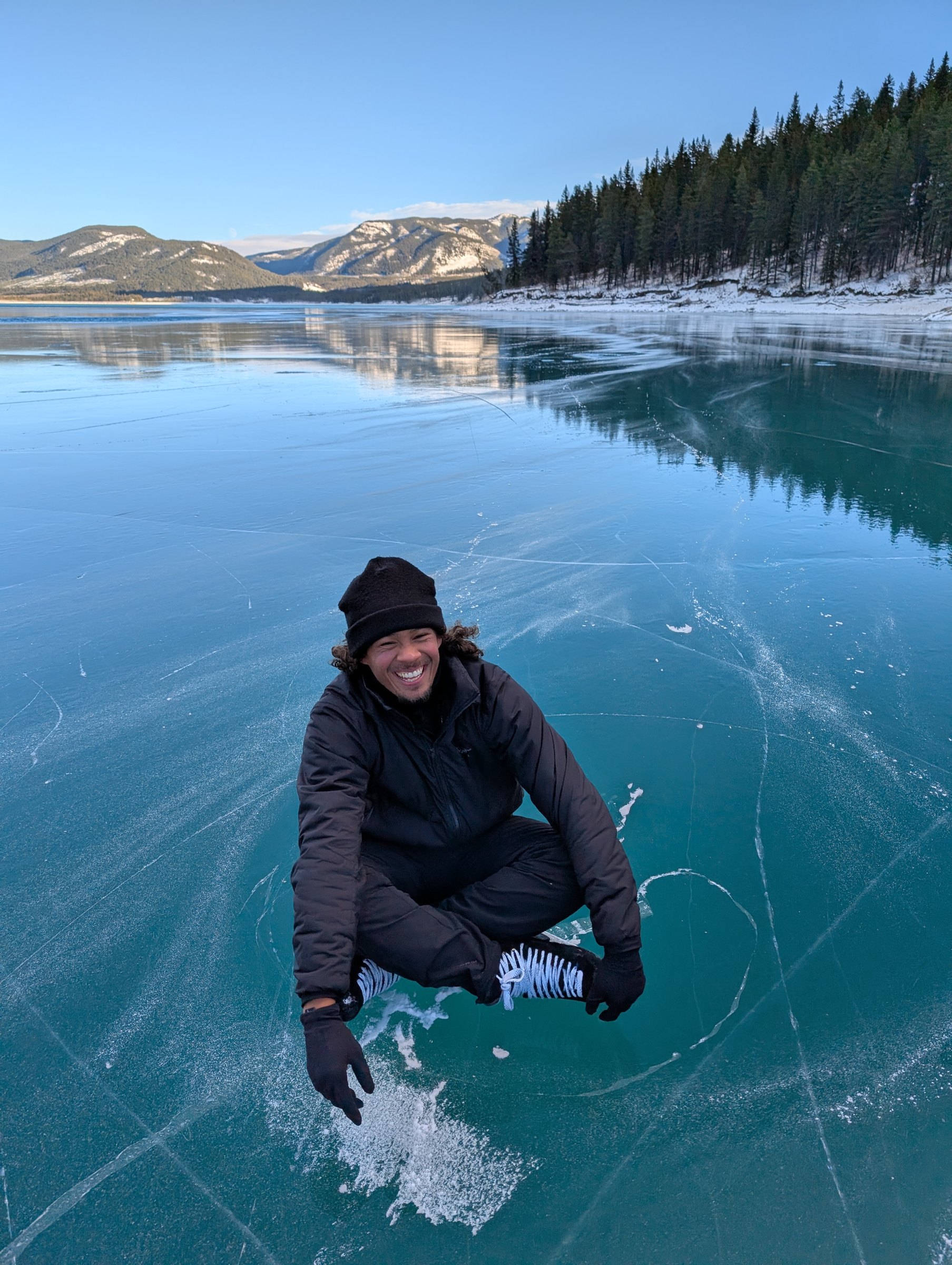 Elladj Baldé on the frozen lake — Wild Ice
